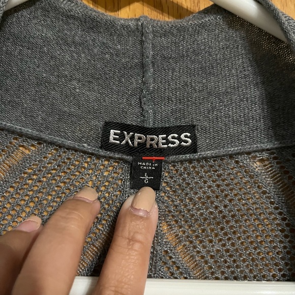 Express gray cardigan - Picture 2 of 5